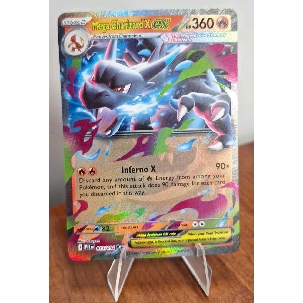 Pokemon Mega Charizard X ex 013/94 Phantasmal Flames TCG
